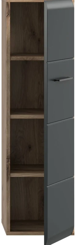 Stauraumelement Ice Nox Oak Nachbildung schwarz matt B/H/T: ca. 30x106x30 cm