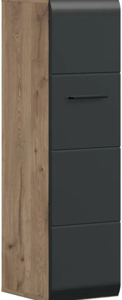 Stauraumelement Ice Nox Oak Nachbildung schwarz matt B/H/T: ca. 30x106x30 cm