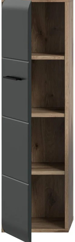 Stauraumelement Ice Nox Oak Nachbildung schwarz matt B/H/T: ca. 30x106x30 cm