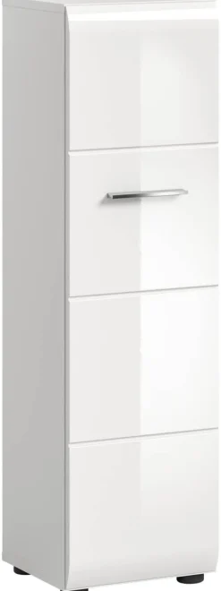 Stauraumelement Ice weiß weiß Hochglanz B/H/T: ca. 30x106x30 cm