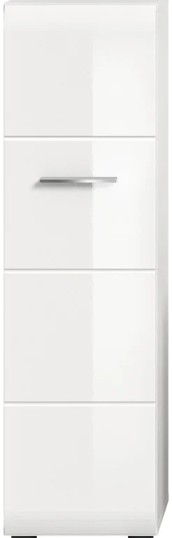 Stauraumelement Ice weiß weiß Hochglanz B/H/T: ca. 30x106x30 cm