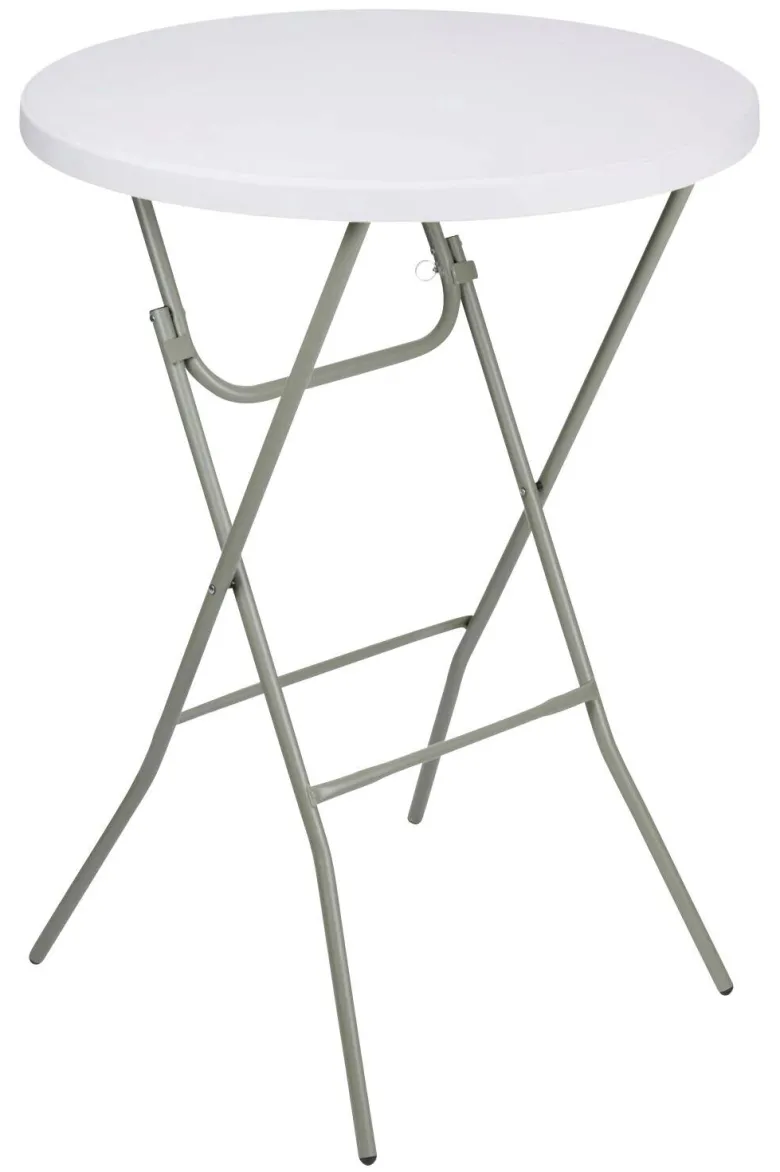 Stehtisch weiß Kunststoff