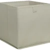 Stoffbox beige B/H/T: ca. 24x24x24 cm