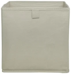 Stoffbox beige B/H/T: ca. 24x24x24 cm