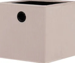 Stoffbox beige B/H/T: ca. 32x32x32 cm