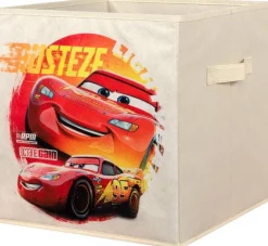 Stoffbox Cars beige B/H/T: ca. 32x32x32 cm