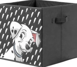 Stoffbox Dalmatiner anthrazit B/H/T: ca. 32x32x32 cm