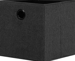 Stoffbox dunkelgrau B/H/T: ca. 32x32x32 cm