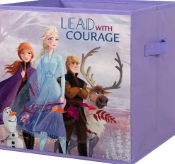 Stoffbox Frozen lila B/H/T: ca. 32x32x32 cm