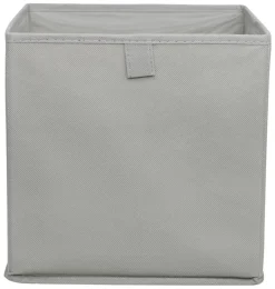 Stoffbox grau B/H/T: ca. 24x24x24 cm