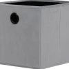 Stoffbox grau B/H/T: ca. 32x32x32 cm