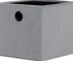 Stoffbox grau B/H/T: ca. 32x32x32 cm