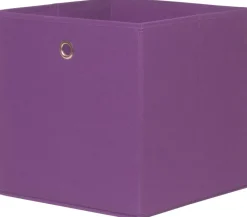 Stoffbox lila B/H/T: ca. 32x32x32 cm