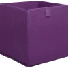 Stoffbox violett B/H/T: ca. 24x24x24 cm