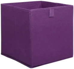 Stoffbox violett B/H/T: ca. 24x24x24 cm