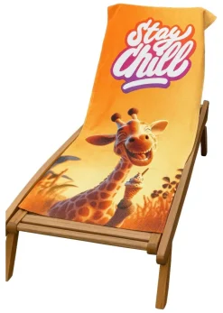 Strandtuch orange Polyester B/L: ca. 75x190 cm