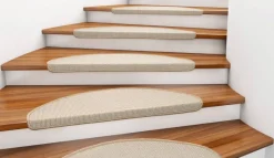 Stufenmatte Stripes beige B/L: ca. 25x65 cm
