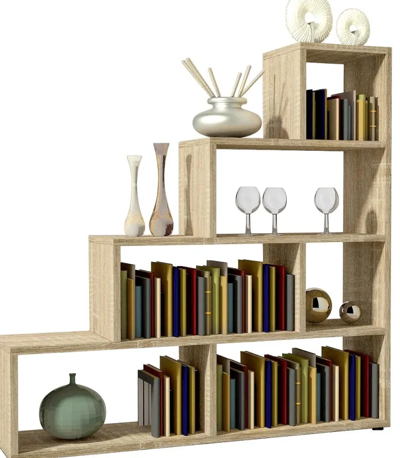 Stufenregal Vico 3 Eiche Sonoma Nachbildung B/H/T: ca. 148x149x33 cm