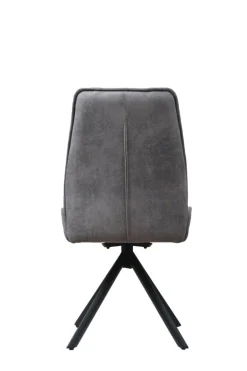 Stuhl Albany grau Microfaser B/H/T: ca. 47x95x62 cm