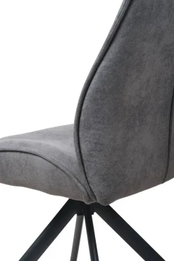 Stuhl Albany grau Microfaser B/H/T: ca. 47x95x62 cm