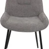 Stuhl Alisha grau Webstoff B/H/T: ca. 54x83x63 cm