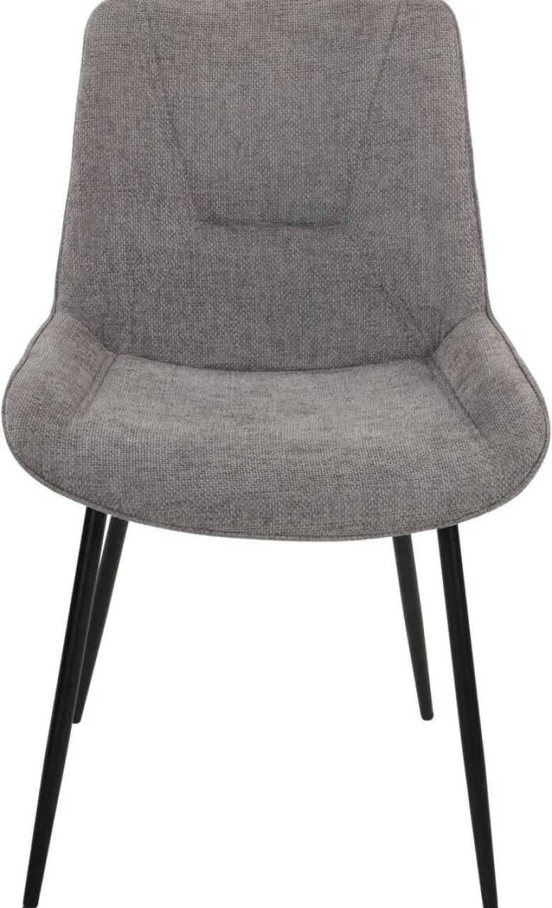 Stuhl Alisha grau Webstoff B/H/T: ca. 54x83x63 cm