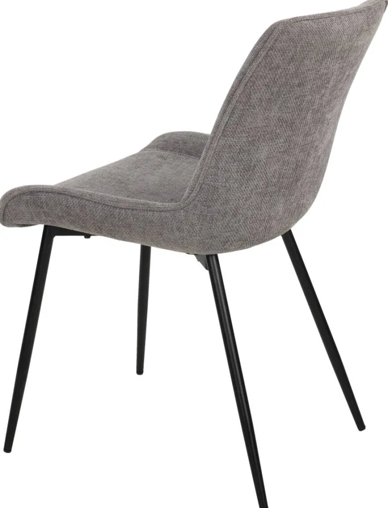 Stuhl Alisha grau Webstoff B/H/T: ca. 54x83x63 cm