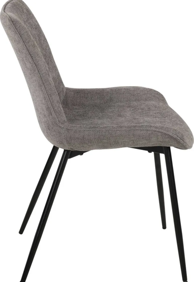 Stuhl Alisha grau Webstoff B/H/T: ca. 54x83x63 cm