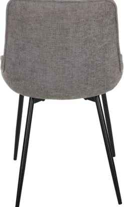 Stuhl Alisha grau Webstoff B/H/T: ca. 54x83x63 cm