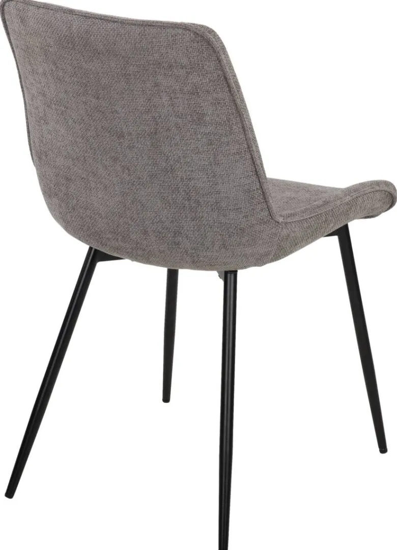 Stuhl Alisha grau Webstoff B/H/T: ca. 54x83x63 cm