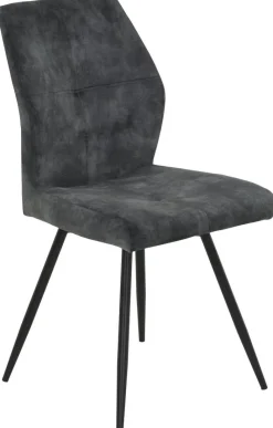 Stuhl Ally anthrazit Microfaser B/H/T: ca. 46x89x60 cm