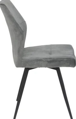 Stuhl Ally grau Microfaser B/H/T: ca. 46x89x60 cm
