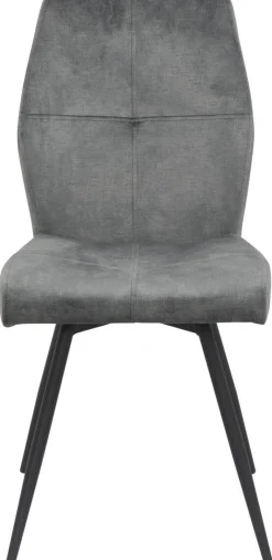 Stuhl Ally grau Microfaser B/H/T: ca. 46x89x60 cm