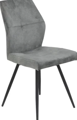 Stuhl Ally grau Microfaser B/H/T: ca. 46x89x60 cm