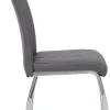 Stuhl Andrea 4er Set grau Kunstleder B/H/T: ca. 43x100x64 cm