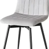 Stuhl Ayra grau Samt B/H/T: ca. 57x85x57 cm