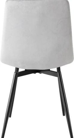 Stuhl Ayra grau Samt B/H/T: ca. 57x85x57 cm