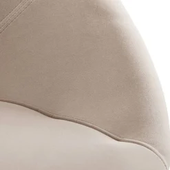 Stuhl beige Samt B/H/T: ca. 57x83x60 cm