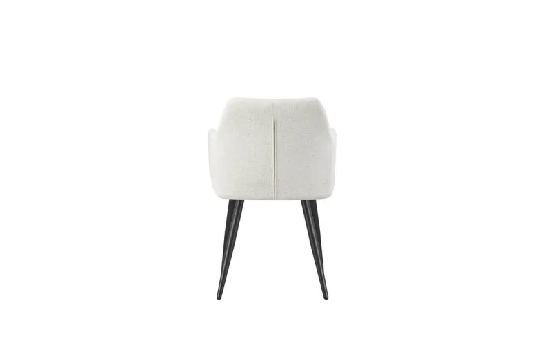 Stuhl BELLA, 2er Set creme Stoff B/H/T: ca. 55x82x62 cm