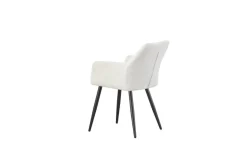 Stuhl BELLA, 2er Set creme Stoff B/H/T: ca. 55x82x62 cm