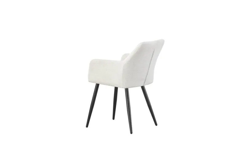 Stuhl BELLA, 2er Set creme Stoff B/H/T: ca. 55x82x62 cm