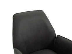 Stuhl BLAIR 2er-Set anthrazit Vintage schwarz Stoff Metall B/H/T: ca. 57x89x61 cm