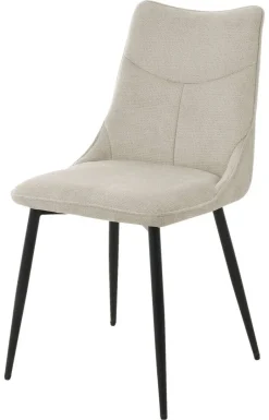 Stuhl CARLO 2er-Set. taupe Webstoff B/H/T: ca. 59x88x47 cm