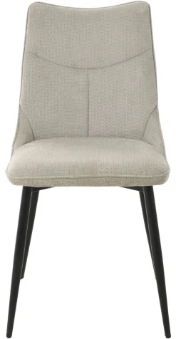 Stuhl CARLO 2er-Set. taupe Webstoff B/H/T: ca. 59x88x47 cm