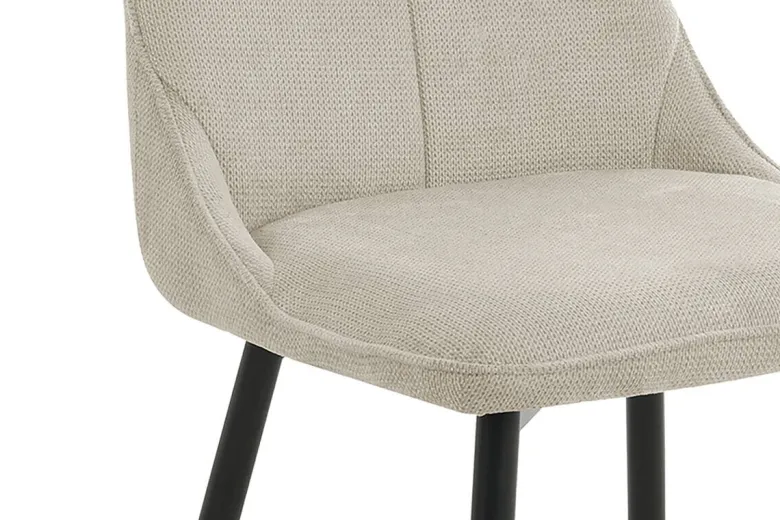 Stuhl CARLO 2er-Set. taupe Webstoff B/H/T: ca. 59x88x47 cm