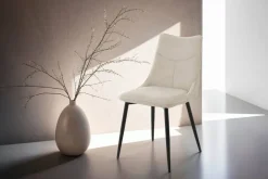 Stuhl CARLO 2er-Set. taupe Webstoff B/H/T: ca. 59x88x47 cm