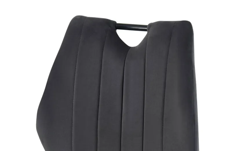 Stuhl CHRISTIN, 2er Set anthrazit Samt B/H/T: ca. 52x75x58 cm