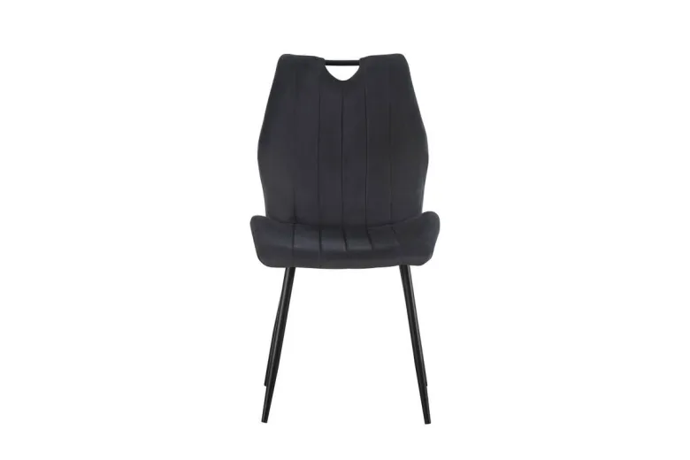 Stuhl CHRISTIN, 2er Set anthrazit Samt B/H/T: ca. 52x75x58 cm