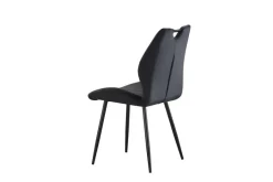 Stuhl CHRISTIN, 2er Set anthrazit Samt B/H/T: ca. 52x75x58 cm