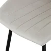 Stuhl CHRISTIN, 2er Set creme Samt B/H/T: ca. 52x58x75 cm